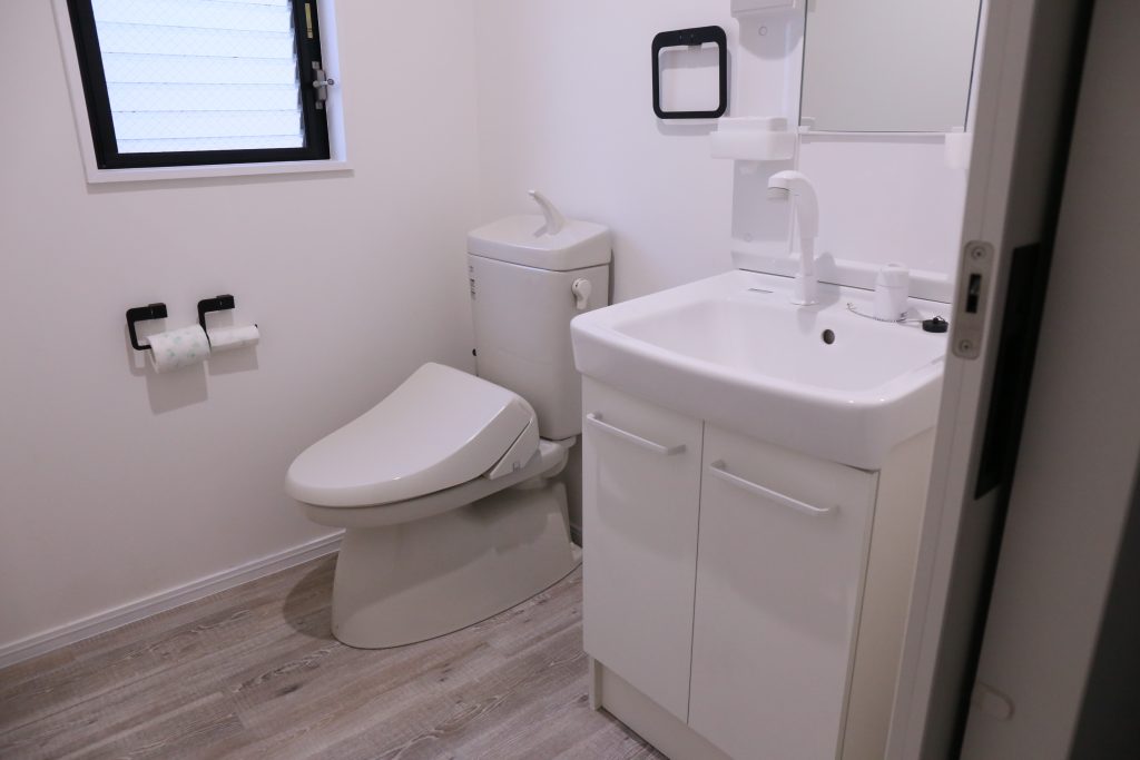 トイレも広く取りました
