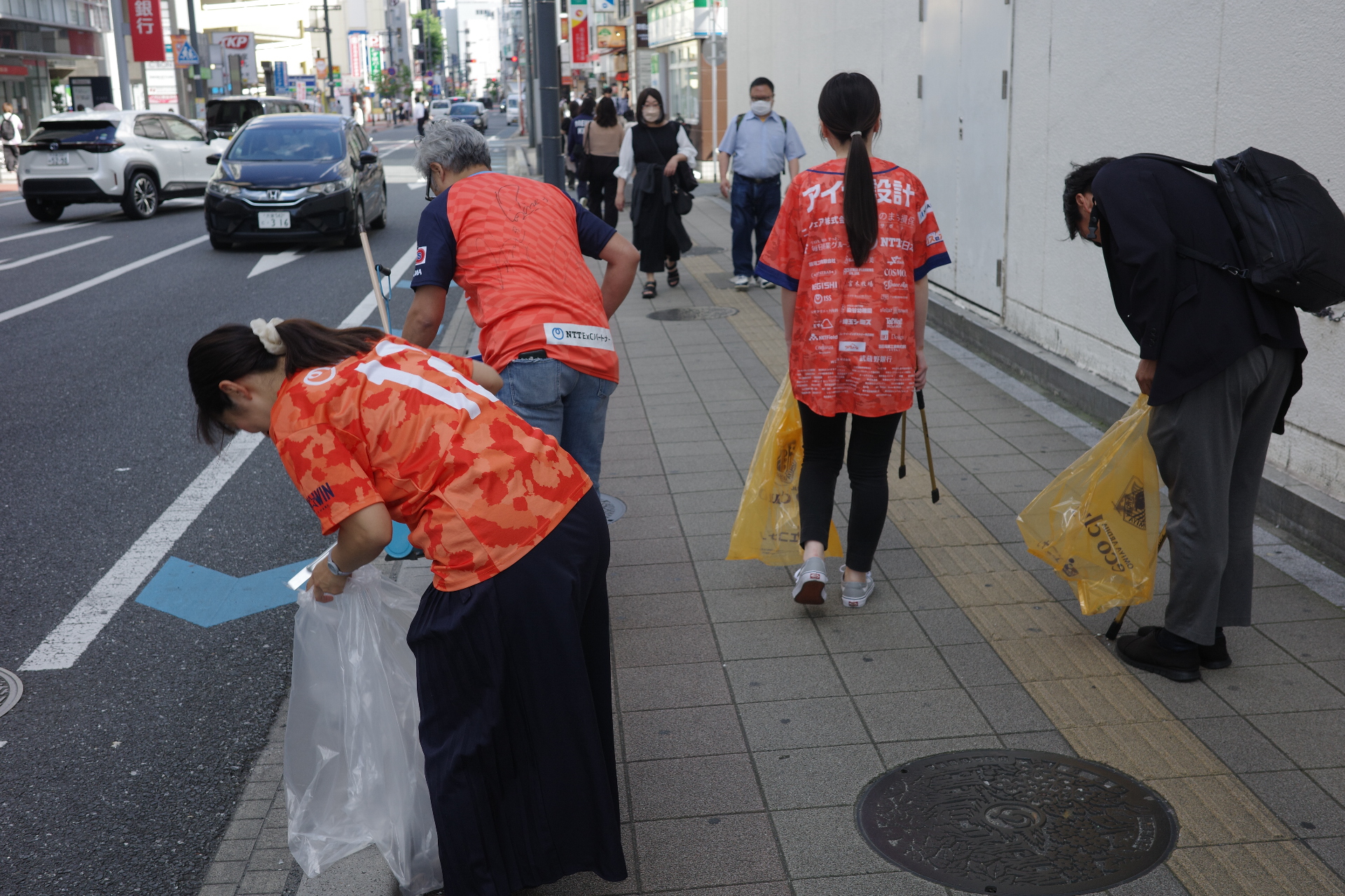 大宮クリーン大作戦　高島屋付近清掃