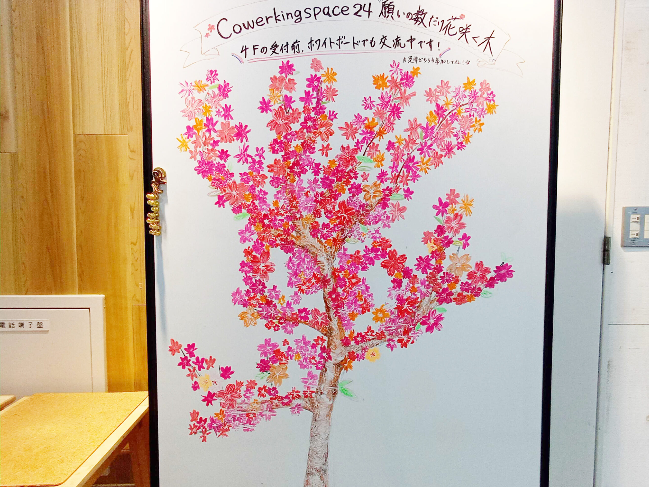 ご神木に満開の桜